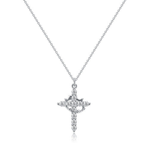 Viral Cross & Crown Necklace